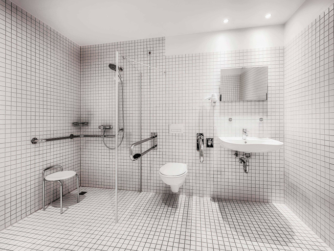 Bathroom 5, B&B Hotel München-Moosach, München