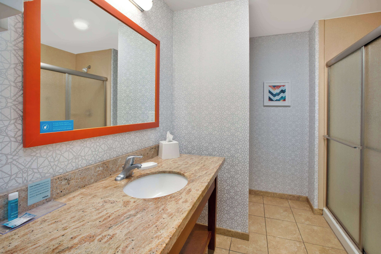 Bathroom 4, Hampton Inn Clinton, IA, Clinton