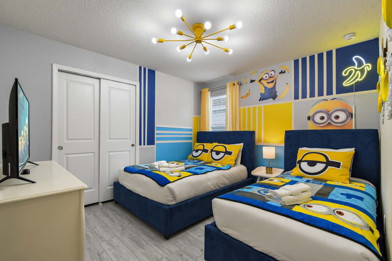 Bedroom 2, Iron Man Villa Pool Spa Near Disney 10br 3020, Polk