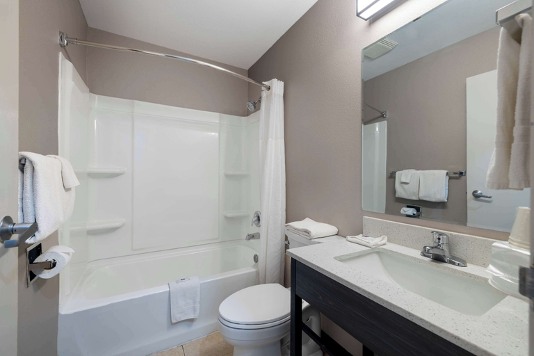 Bathroom 5, Motel 6 McAllen, TX - East, Hidalgo