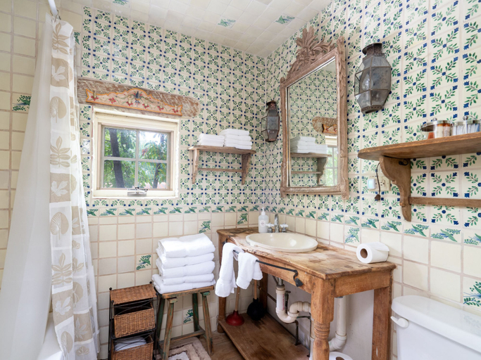 Bathroom, El Nido Lane Tesuque by Kokopelli Property Management, Santa Fe