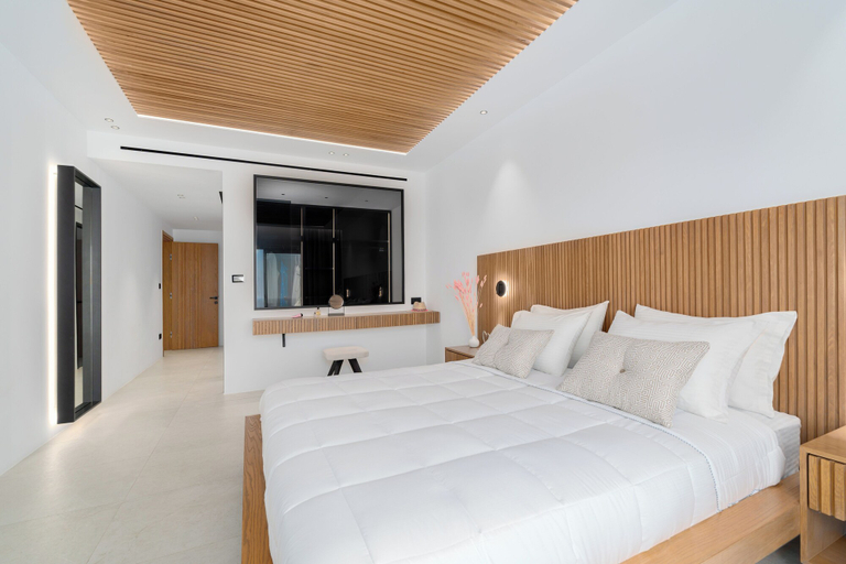 Bedroom 3, Elit Villa Psarou, South Aegean