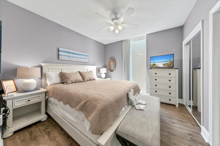 Bedroom, Majestic Beach Towers 1-2015, Bay