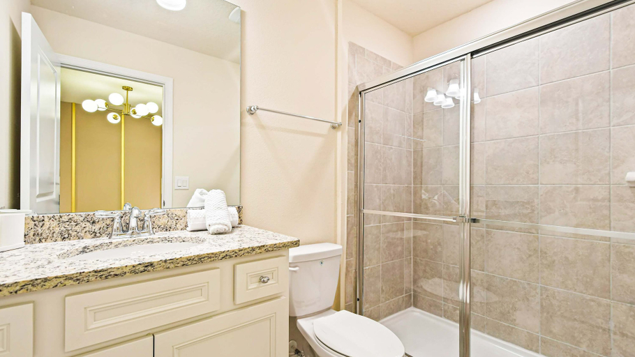 Bathroom 4, Mario Game Room Theater Loft w/ Pool Spa Disney, Polk