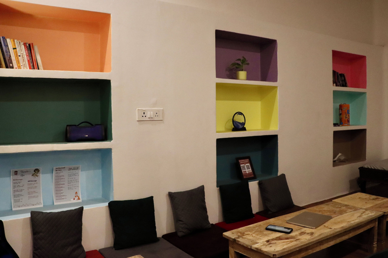 Living area 2, Mosaic Hostel Varanasi, Varanasi