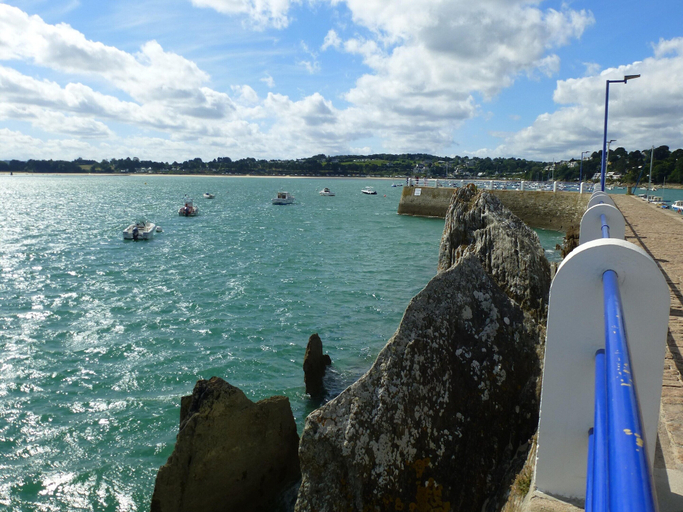 View from property 2, Granite stone house – Guimaec, Finistère