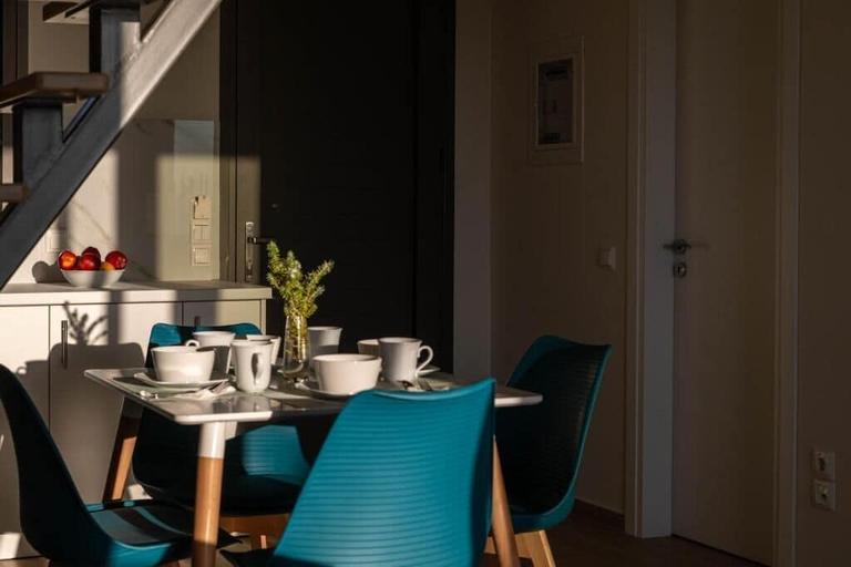 Outdoor dining, A V Luxury Apartments with Private Pools, Peloponnese
