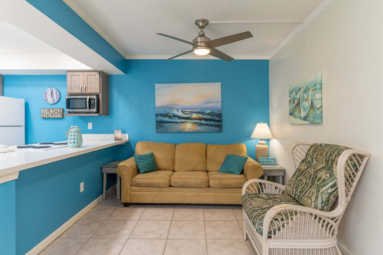 Living area 4, Tiki 242 - Tropical Paradise W/ Partial Beach View 1 Bedroom Condo, Cameron