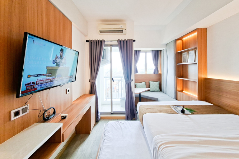 Bedroom 2, Studio for 3 Pax Apartment at M-Town Residence By Travelio, Tangerang
