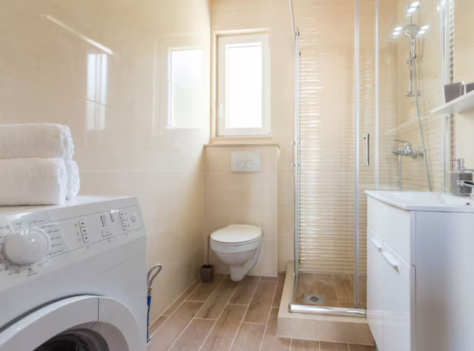 Bathroom 4, Mountain House With Sea View, Župa Dubrovačka
