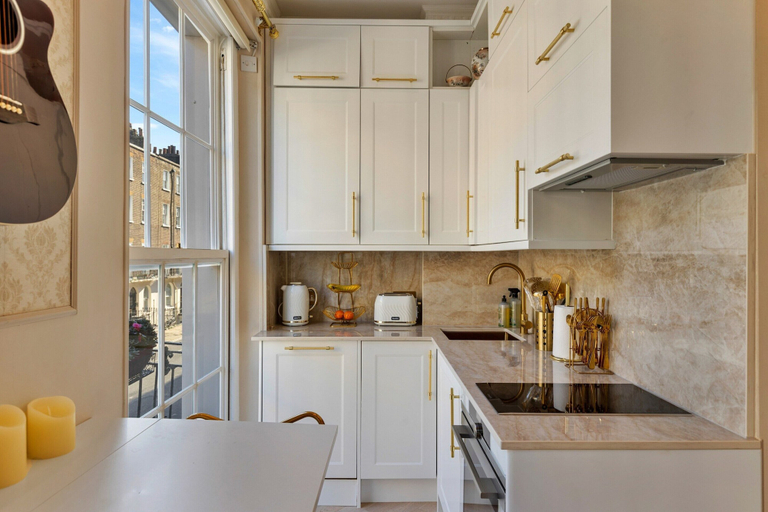 Private kitchen 3, Elegant Apartment in Marylebone, London