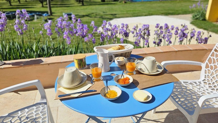 Breakfast area, Maison d'hôtes La Ramade, 5 chambres et table d'hôtes en Provence (12 pers), Drôme