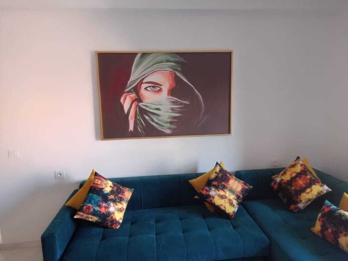 Interior 4, Remarkable 1-bed Room Apartment in Marrakech, Marrakech