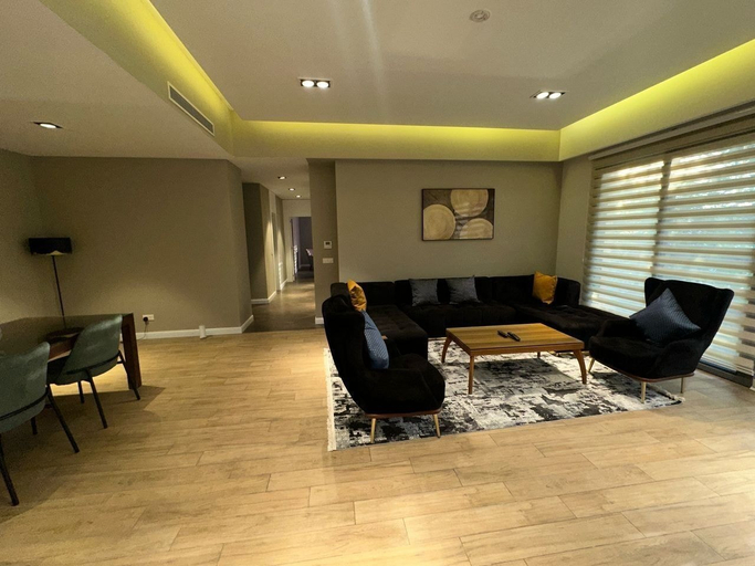 Living area, Peravi Suites at Pearl In The City, Accra