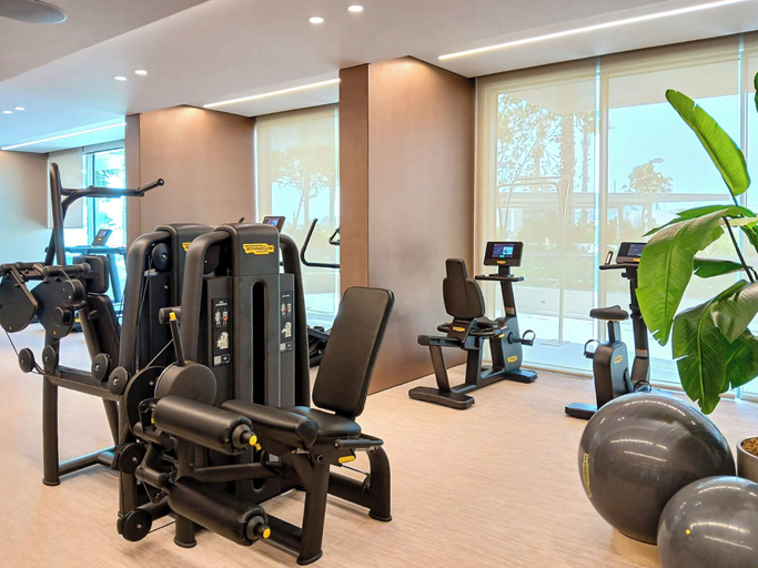 Gym, PVH - Beach House - Luxurious 1BR, Dubai