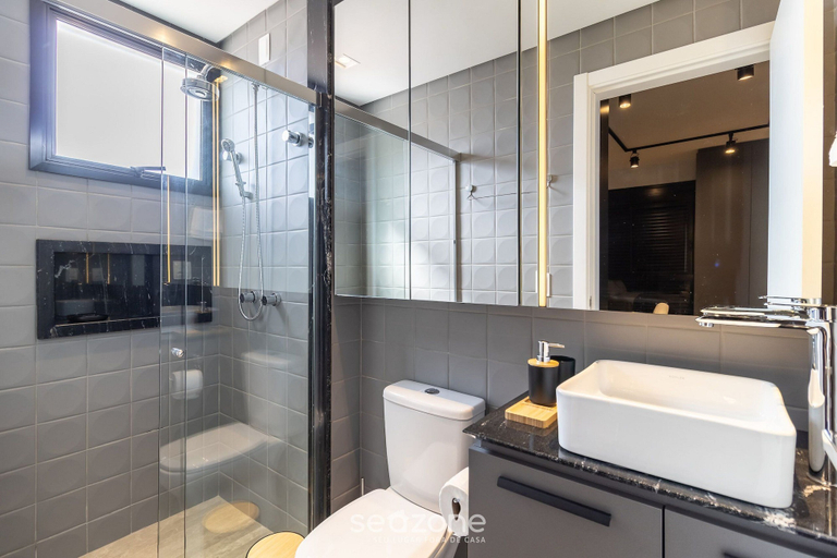 Bathroom 2, ECH - Apartments Near Beira-mar Norte in Floripa, Florianopolis