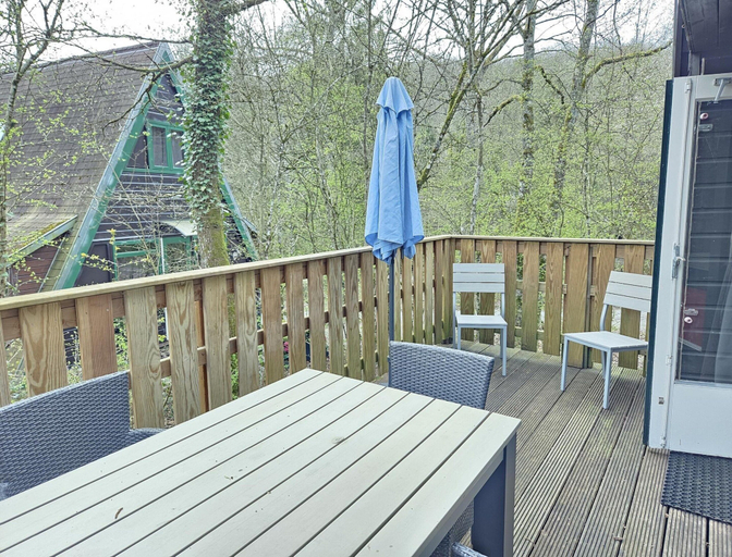 Balcony 2, Chalet Hideaway in Durbuy Countryside, Luxembourg