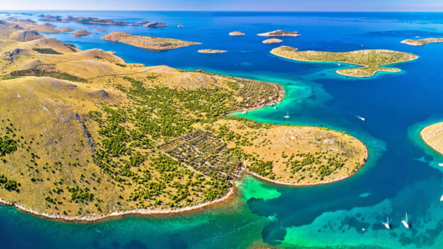 Aerial view, Green Camp Croatia, Pakoštane