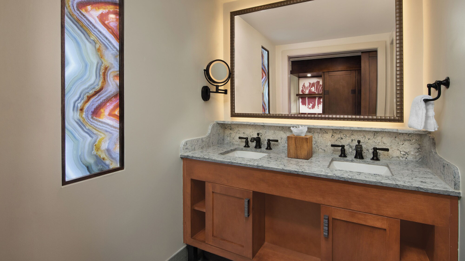 Bathroom 5, Disney's Wilderness Lodge, Orange