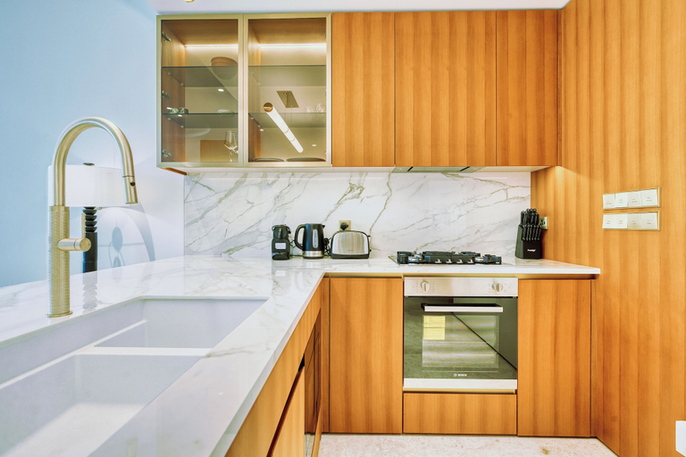 Private kitchen 2, PVH - Beach House - Luxurious 1BR, Dubai