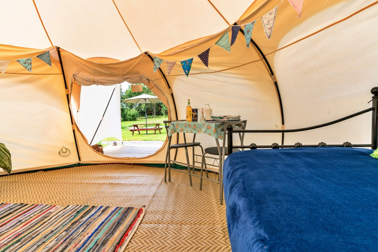 Room 2, Bell Tent in North Devon Near Stunning Beaches, Devon