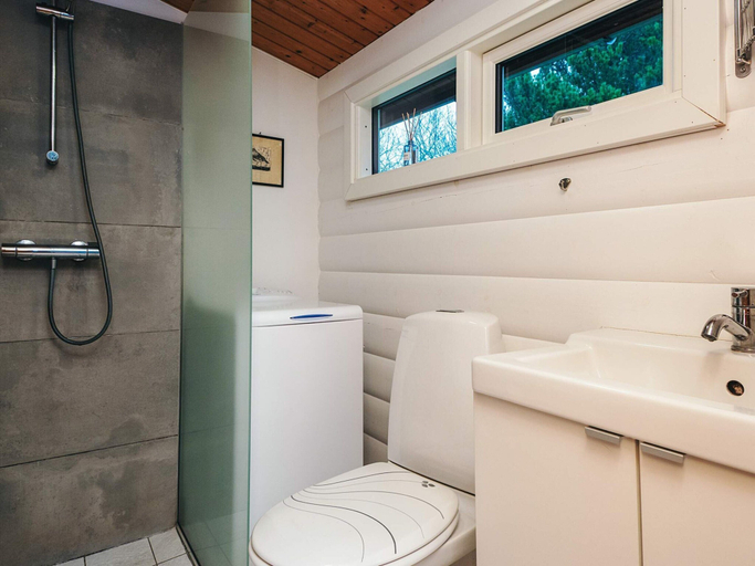 Bathroom, 6 Person Holiday Home in Oksbol, Varde