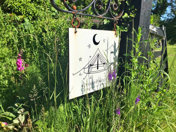 Exterior detail, Bell Tent Retreat in Norfolk Countryside, Norfolk