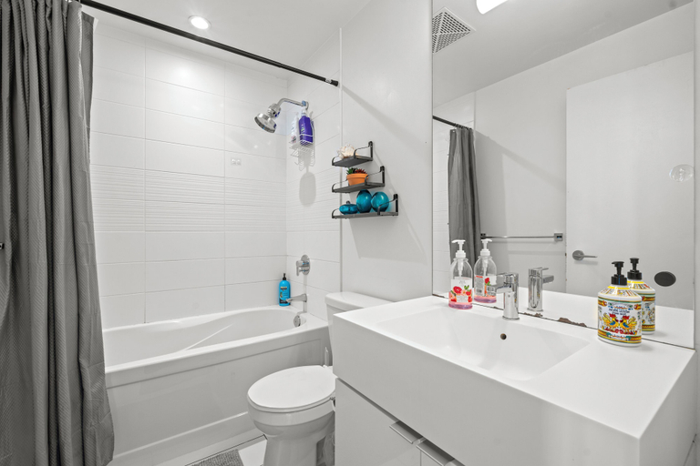Bathroom, melody service suites, Toronto