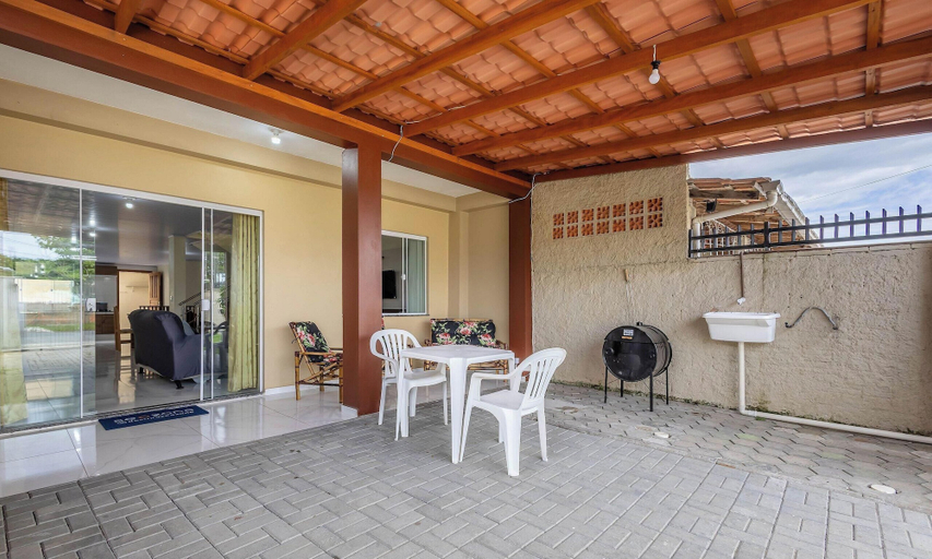Outdoor dining, Casa 2Q c\/ churrasq. próx da praia JCA0001, Penha