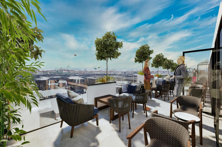 Outdoor dining, Jupiter Porto Hotel - Rooftop & Spa, Porto