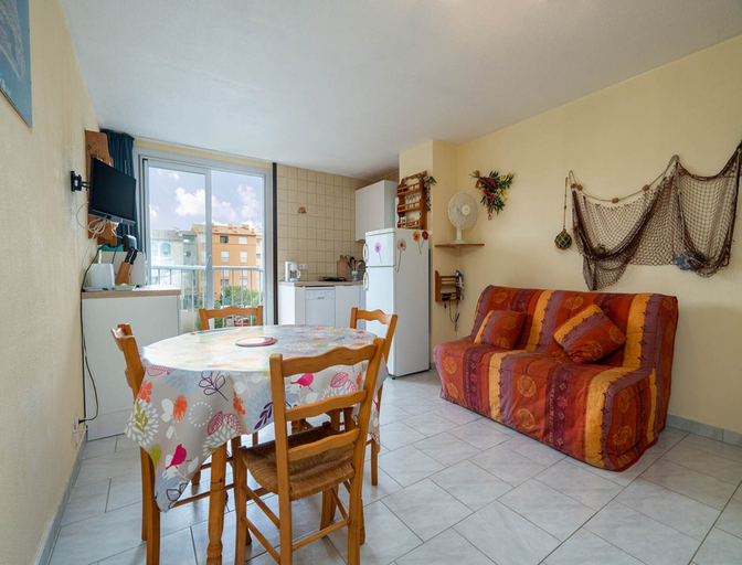 Living room 3, Studio in Cap D'agde Near Mediterranean Beaches, Hérault