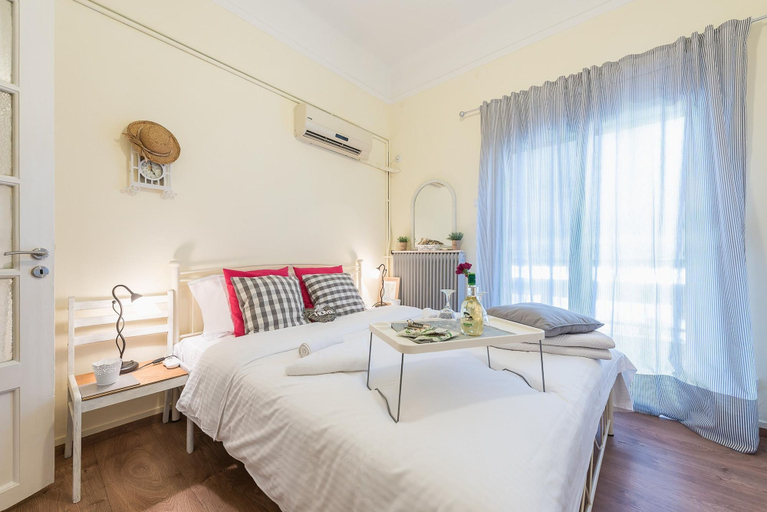 Bedroom 4, Stylish 1BR Retreat in Central Athens, Attica