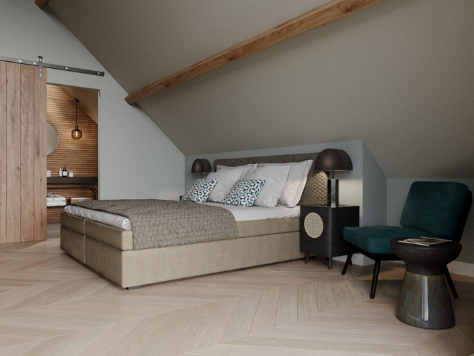Bedroom 2, Luxury Villa With Sauna Near the Beach, Texel