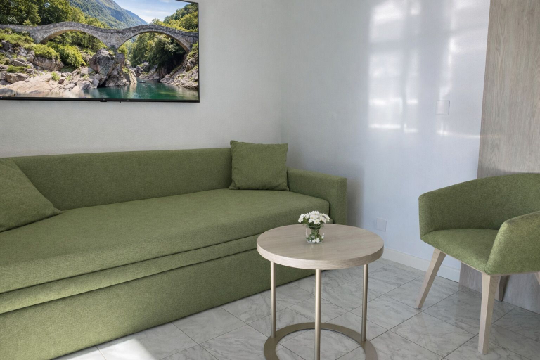 Living area 2, Hotel Nessi Locarno, Locarno