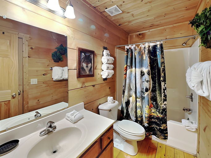 Bathroom, Wild Things by Jackson Mountain Rentals, Sevier