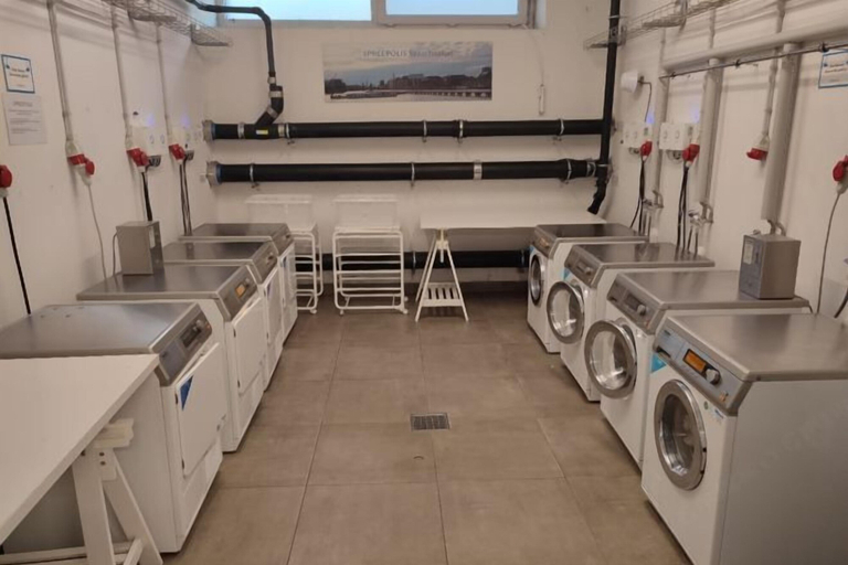 Laundry room, Spreepolis Boardinghouse, Berlin