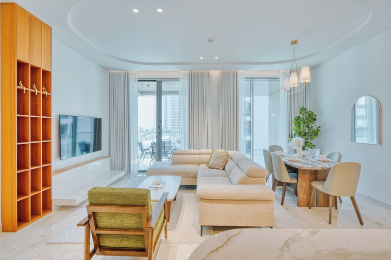Living room 4, PVH - Beach House - Luxurious 1BR, Dubai