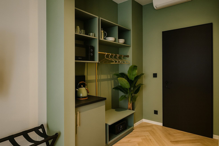 Private kitchen 2, Maroon & Moss Residence, Budapesti
