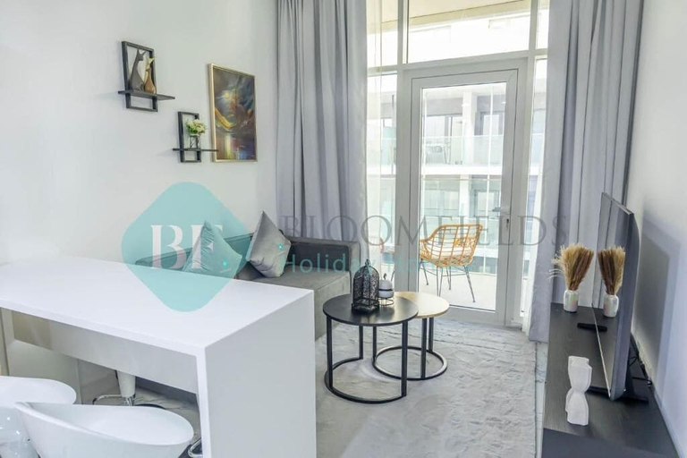Living area 2, Bloomfields Modern 1BR In Masdar Cit, Abu Dhabi City
