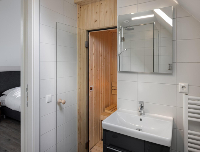 Bathroom 3, Villa by Lake Veere With Sauna, Goes