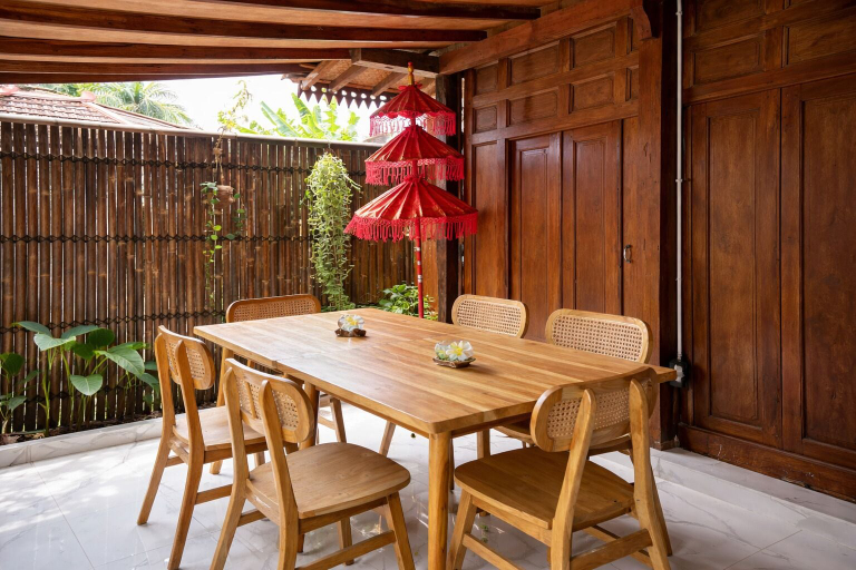Outdoor dining 4, Dapur Alit Villas, Bantul