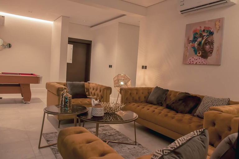 Living area 4, Trendy and Cozy Apartment in Hittin Compound, Riyadh