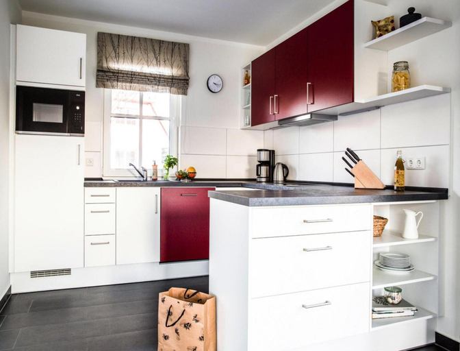 Private kitchen 2, Luxushaus Boddenkuste mit Sauna, Vorpommern-Rügen
