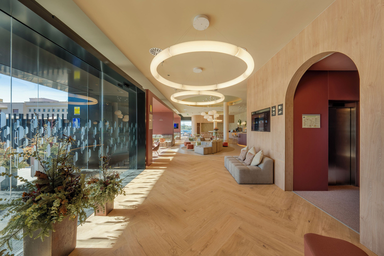 Interior entrance