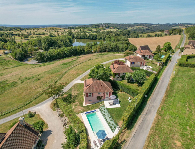 View from property, Holiday Home for 6 People With Private Pool, Dordogne