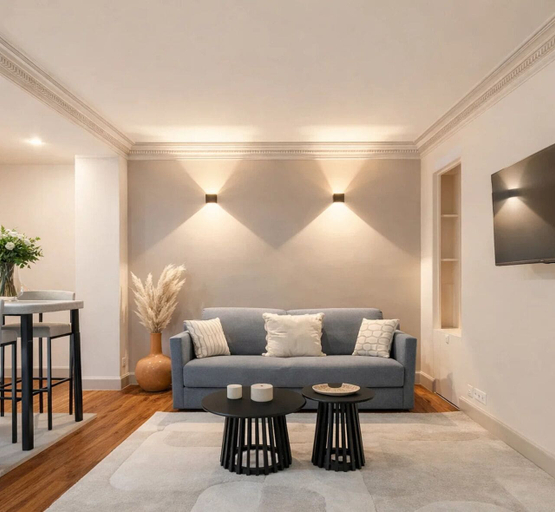 Living area 3, 1525 Clef, Paris