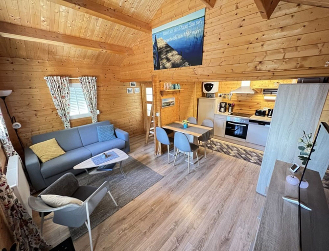 Living room 3, Wunderschones Blockbohlenhaus am Plauer See, Ludwigslust-Parchim