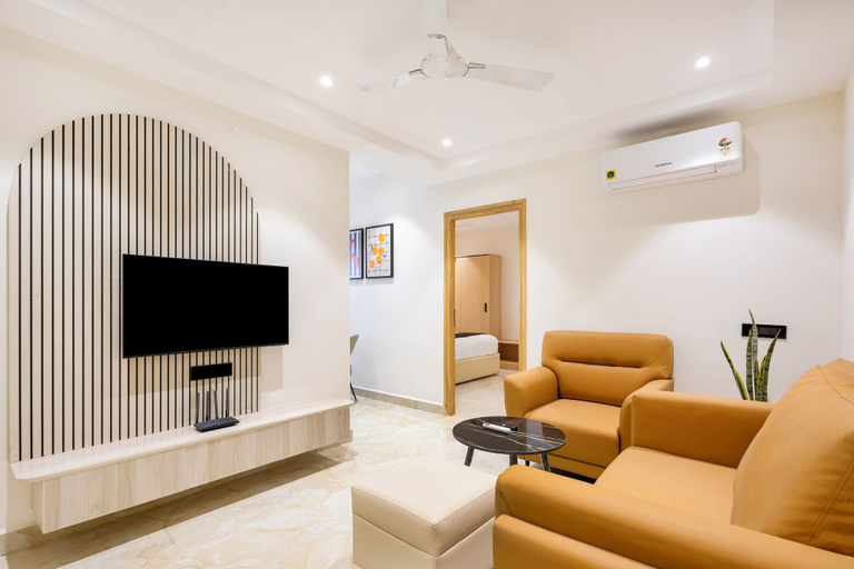 Living area 2, ELYSIUM Premier Suites Hitec City, Hyderabad