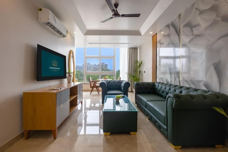 Living area, Yashobhoomi Stay, Delhi