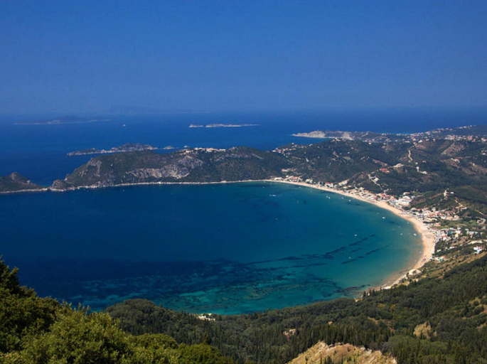 View from property 5, Pleasant Apartment in Mpenitses With Terrace, Ionian Islands